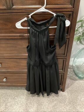 EXPRESS BLACK HALTER DRESS